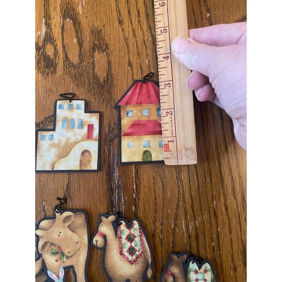 Vintage Fabric Christmas Nativity Ornaments Set - Picture 5 of 12